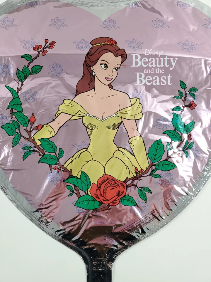 Vintage M & D Mylar Helium Balloon Disney Character Beauty Beast Princess Belle - Image 3 of 4