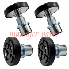 4PK Auto Car Lift Round Tray Rubber Pads Peg Screw-up Pads 50mm / 2in