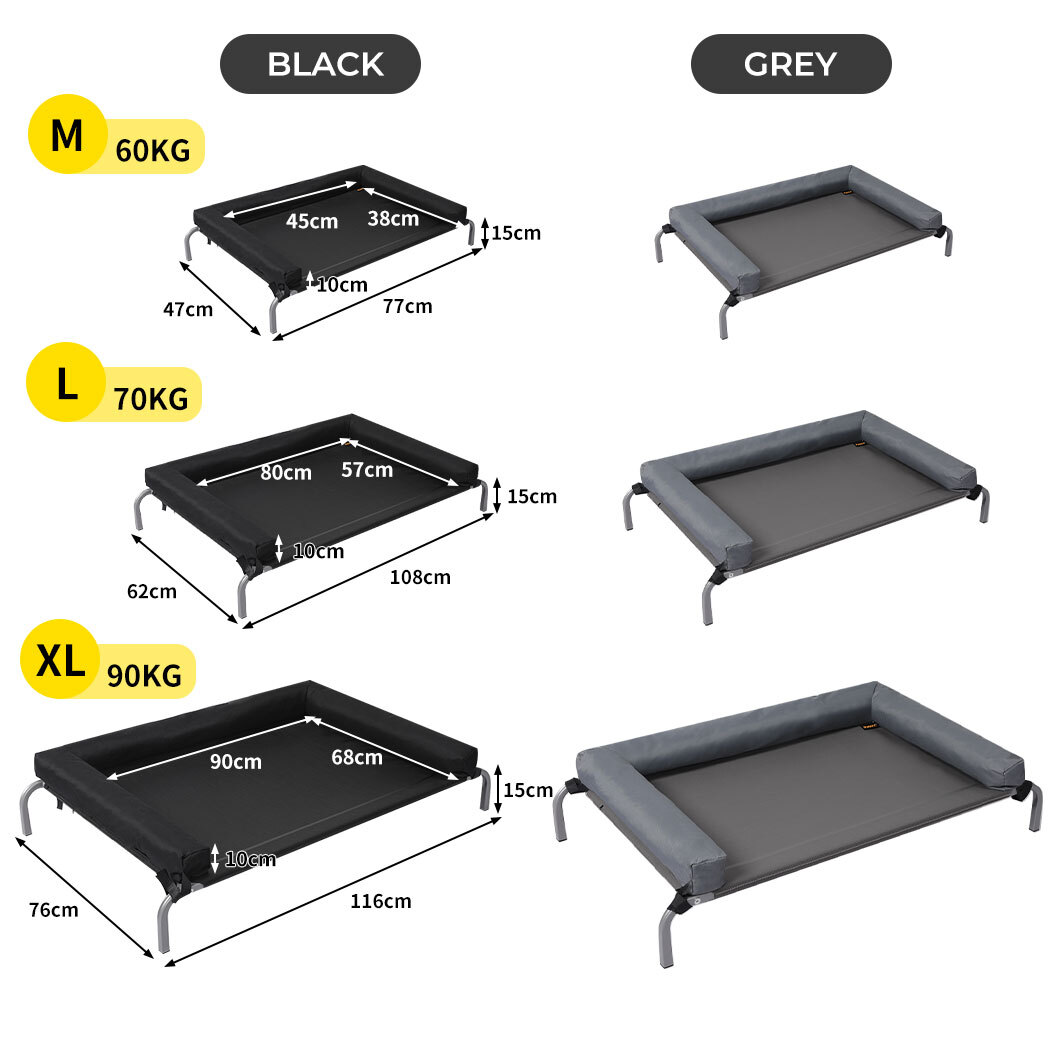 Pawz Elevated Pet Bed Sofa Bolster Dog Cat Trampoline Hammock Raised Heavy Duty eBay