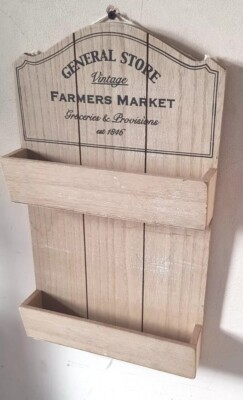 Gemischtwarenladen Vintage Bauernmarkt Wandbehang Ausstellungsstand - 15,5'' mal 9,5'' 