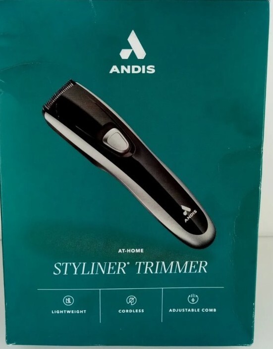 Andis Styliner Shave Trim Kit Black Cordless Stainless Steel Blades