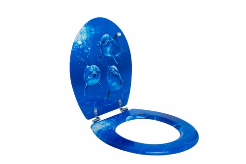 New Curvaso Fun Flush Novelty Print Toilet Seat MDF Quality Bathroom Accessories - Picture 6 of 17