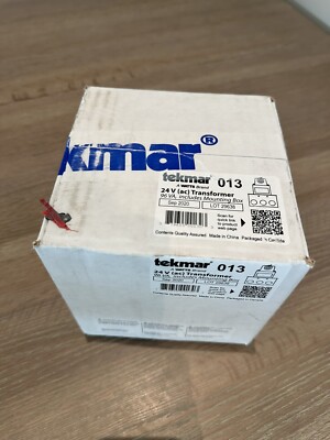 Tekmar 24v Transformer  013 Includes Mounting Box, September 2020