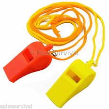 Lot of 700 Plastic Whistle  Lanyard for Emergency Survival Disaster Kits