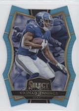 2016 Select Premier Level Die-Cut Light Blue Prizm /125 Rashad Jennings #166 0q3