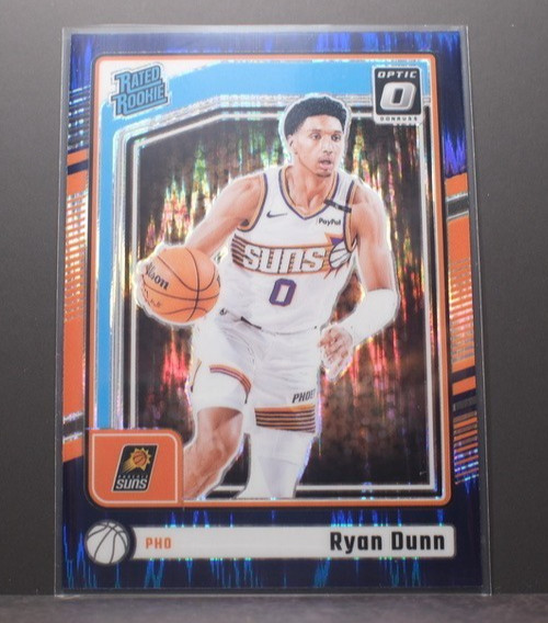 2024-25 Panini Donruss Optic Ryan Dunn Rated Rookie Purple Shock Prizm #279 Suns