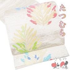 Specially Selected Fukuro Obi Used Recycled Pure Silk Formal Three Tatsumura