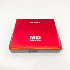 Sony MZ-E75 Walkman Mini Disc MD Player Red Tested Working Used