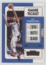 2021-22 Panini Contenders Game Ticket Bronze Ben Simmons #77 1a1r