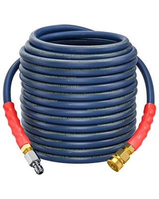 #ad 3 8#x27;#x27; Pressure Washer Hose 50FT Non Marking 4800psi with Quick Connect Power... $95.93