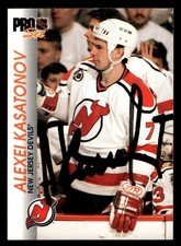1992 Pro Set Hockey #101 Alexei Kasatonov Signed Autograph (no COA) *d2