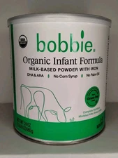 Bobbie Organic Infant Formula 24 Oz Milk-Based Powder W/Iron Exp. 02/01/2026