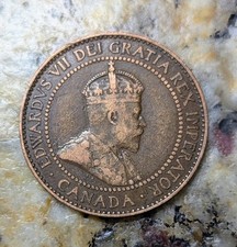 1908 Canada Large Cent Coin Featuring Edward VII