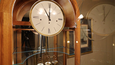 Howard Miller “Eternity II” Curio Grandfather Clock, Model 610-683