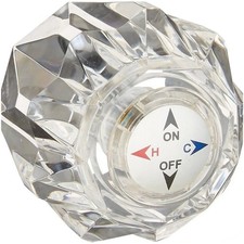 Acrylic Shower Knob Modern Bathroom Knob Comfortable Grip Plastic Material