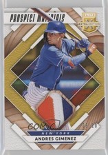 2020 Panini Elite Extra Edition Prospect Materials Gold 9/10 Andres Gimenez 0g4
