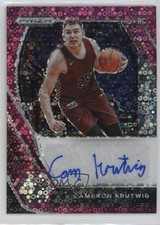 2021-22 Panini Prizm Draft Picks Pink Circles 17/20 Cameron Krutwig Auto 0c2