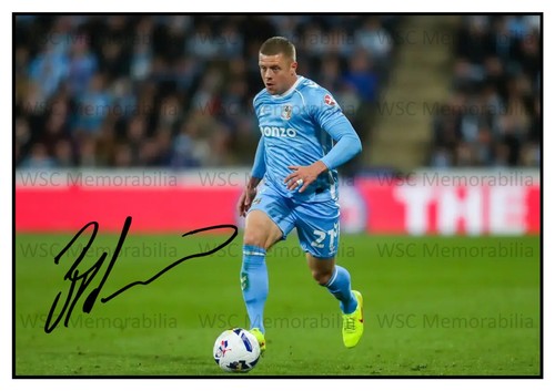 12909. Jake Bidwell Signed Pictures (A4 Prints) Coventry Swansea QPR Brentford