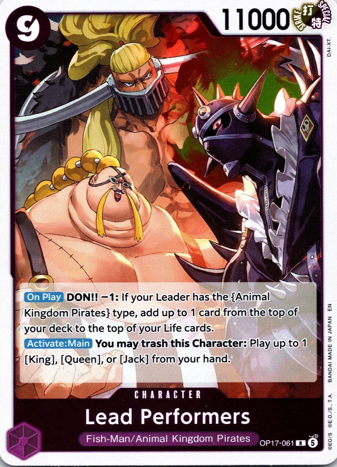 Lead Performers OP17-061 Rare The World's Strongest Warriors One Piece Foil NM