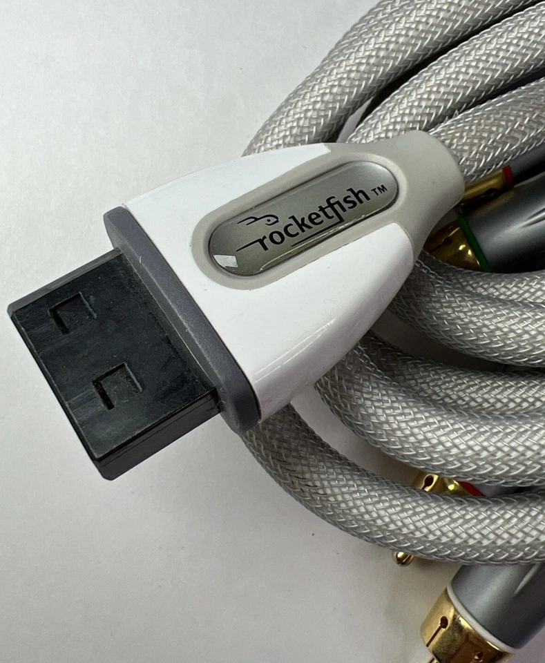 Nintendo Wii Braided Component Video Cable HD by Rocketfish - Image 3 of 4