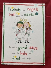Friends are angels sent down to earth  Blue Mountain Arts greeting card