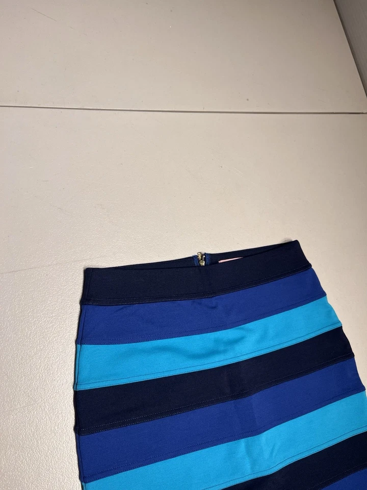 Lilly Pulitzer 女式小号蓝色条纹夏延人造丝涤纶氨纶 — 第 2/4 张图片