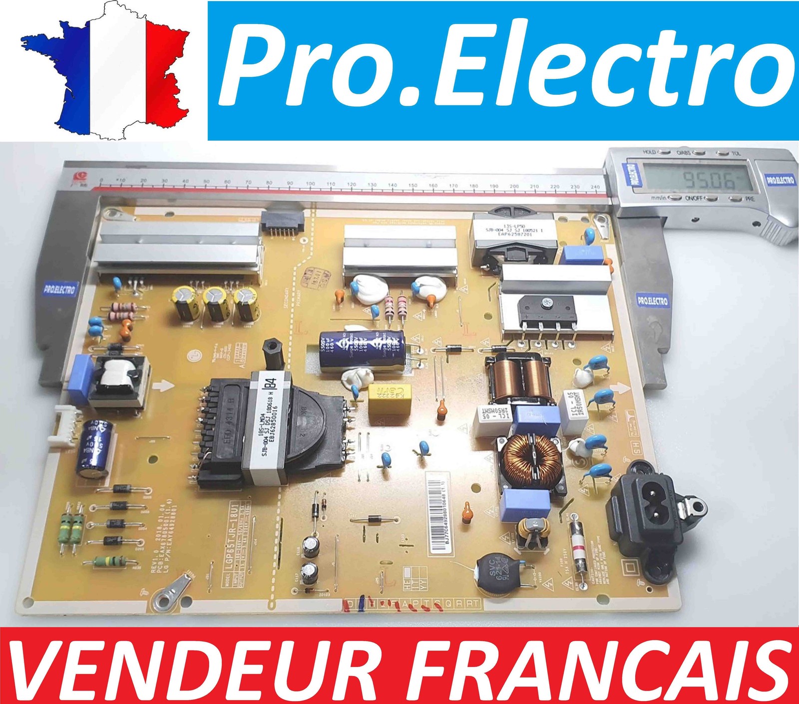 Réparer votre écran noir avec cette alimentation LGP65TJR-18U1 pour TV LG 55UK6400