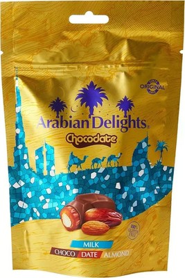 Arabian Delights Milk Chocodate with Almond 90 gm FREE SHIPPING WORLD WIDE