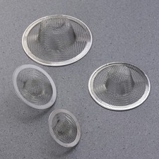 4Pcs Stainless Steel Filter Net for Kitchen Sink and Bathroom Floor Drain