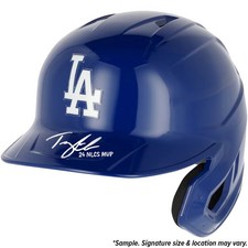 Tommy Edman Signed Los Angeles Dodgers FS Batting Helmet 24 NLCS MVP TRISTAR