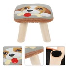  Solid Wood Shoe Replacement Stool Child Children Small Cotton Linen Cover