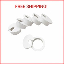 6pcs Desk Grommet 1-3/8 inch Plastic Wire Cord Cable Grommets Hole Cover for Off