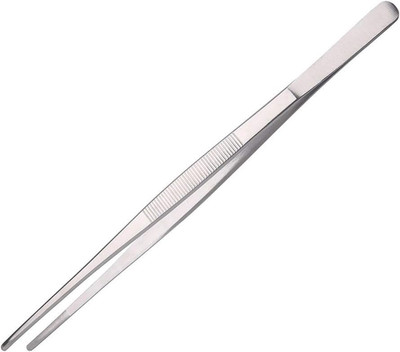 Long Tweezers with Precision Serrated Kitchen Tweezers Tongs for Barbecue and Ha