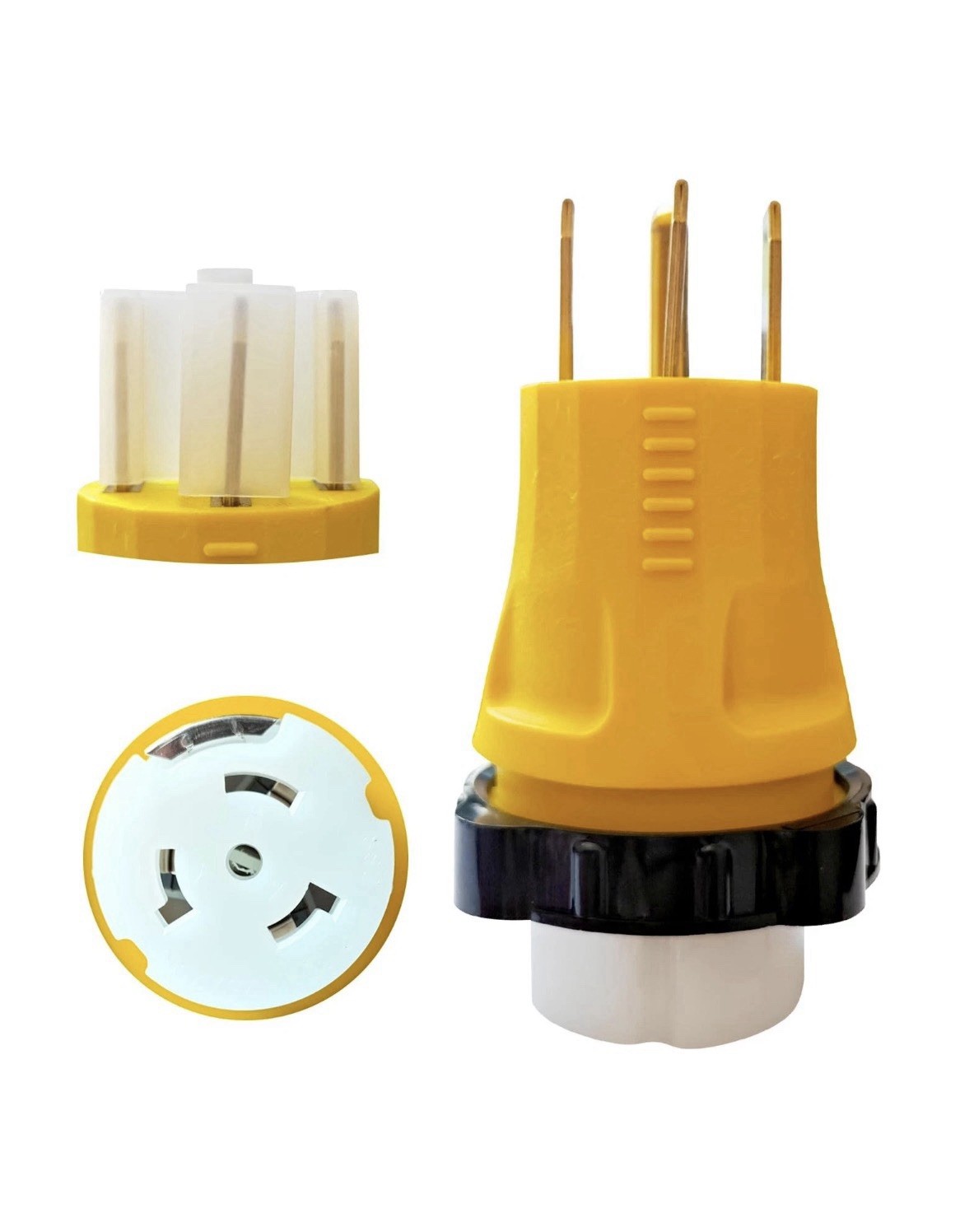 NEMA 14-50P to SS2-50R Twist Lock RV Generator Adapter, 50 Amp 14-50P RV Gene...