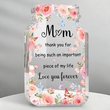 Thank You Gifts for Mom, Love You Forever Desktop Decor Sign, Inspirational