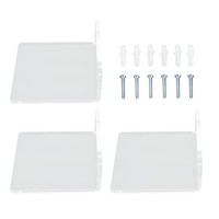 3X Clear Acrylic Display Rack Wall Mounted Floating Shelf For Home Toys Pott Set