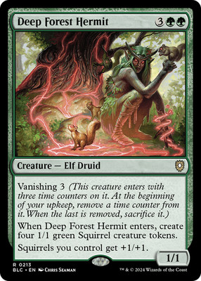 Deep Forest Hermit #213 (NM) - MTG - Bloomburrow Commander Magic: The Gathering