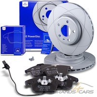 ATE Powerdisc Bremsscheiben +BremsbelÄGe Satz Vorne FÜR Audi A4 B8 A5 8T 8F