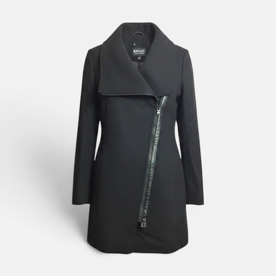 KHUJO Damen Mantel Modell: Zoes Schwarz L