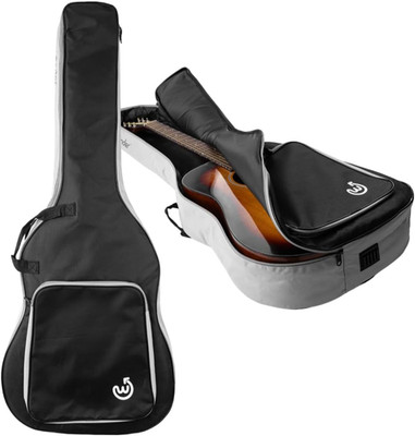 Lightweight Acoustic Guitar Gig Bag with Large Accessory Pocket and Adjustable B