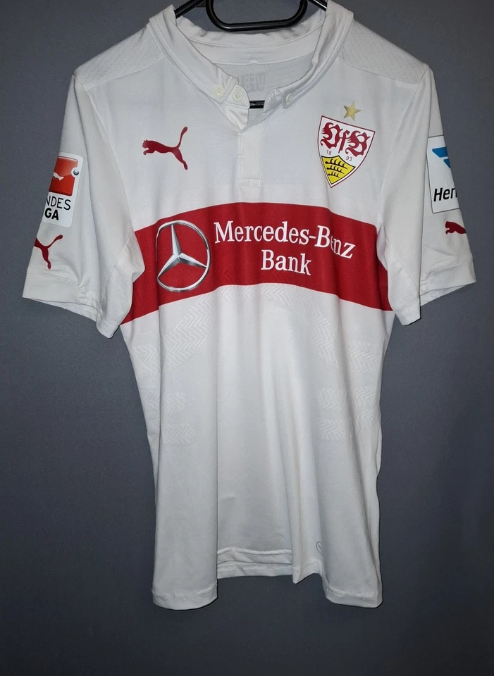 VfB Stuttgart Antonio Rüdiger Match Trikot Puma Patches 2014/15 Heim Home No.24 - Bild 2 von 4