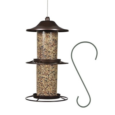 Perky-Pet Large 2-Tier Panorama Wild Bird Outdoor Feeder with Hanging Hook - ...