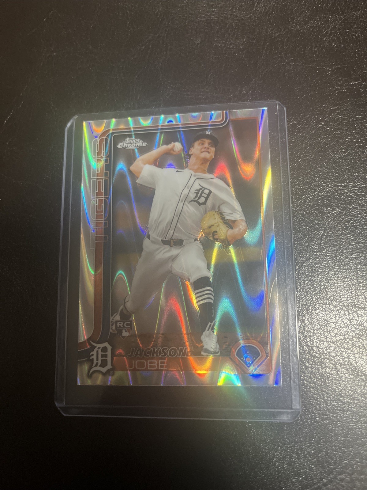 2025 Topps Chrome - Jackson Jobe #249 Aqua Raywave Refractor /199 (RC)