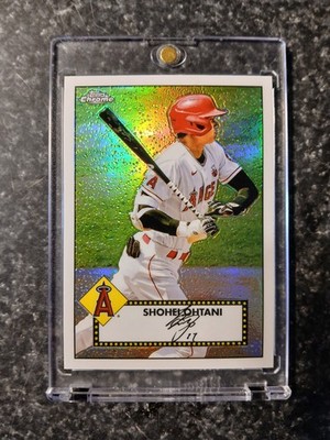 Shohei Ohtani 1952 Topps Chrome  THROWBACK RETRO VINTAGE REFRACTOR TC52-43