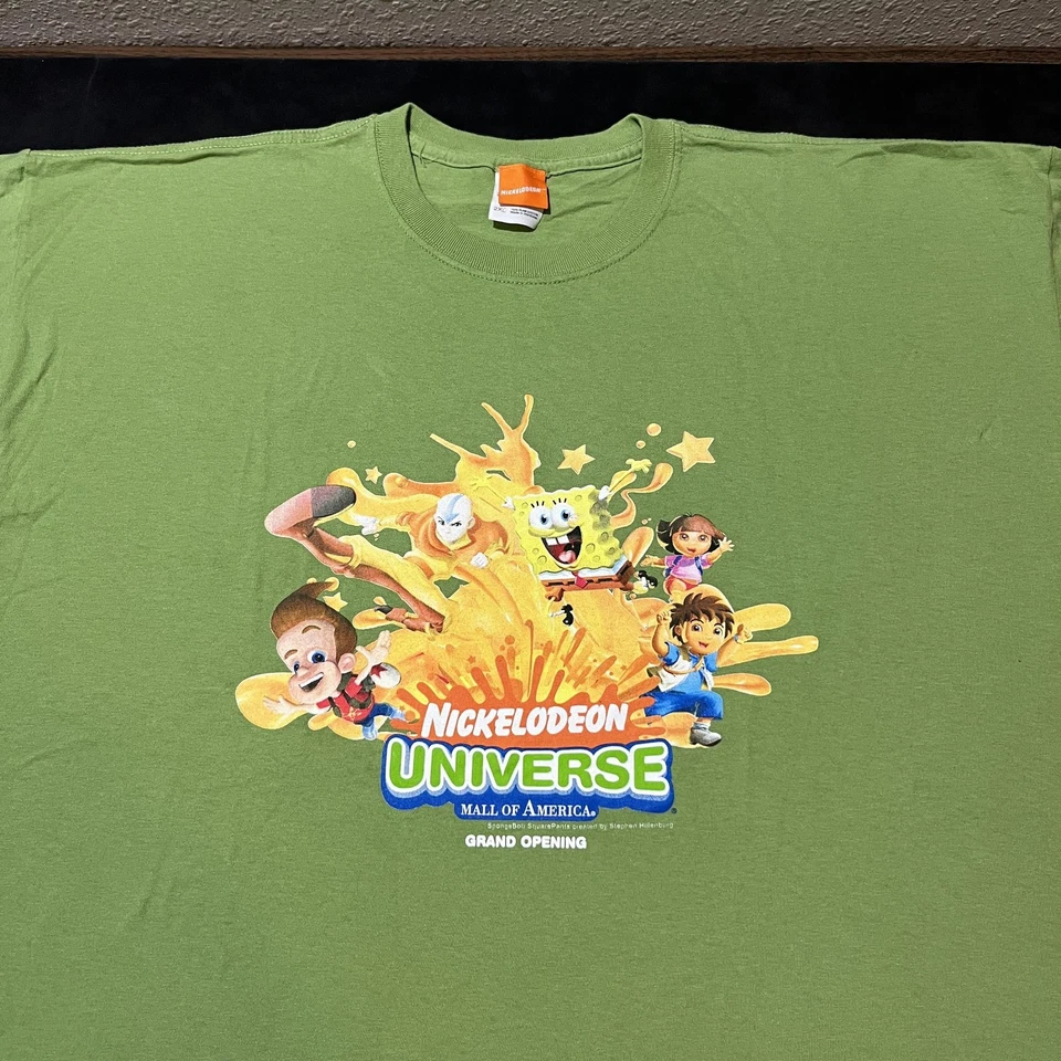 Nickelodeon Universe Shirt Mens 2XL Avatar Airbender Jimmy Neutron Go Diego Y2k - Image 2 of 4