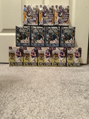 2024 PANINI ABSOLUTE , DONRUSS ELITE , PRESTIGE FOOTBALL FACTORY SEALED LOT 12