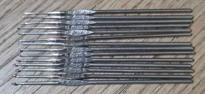 1-14 Vintage Boye Made In USA Crochet Hooks