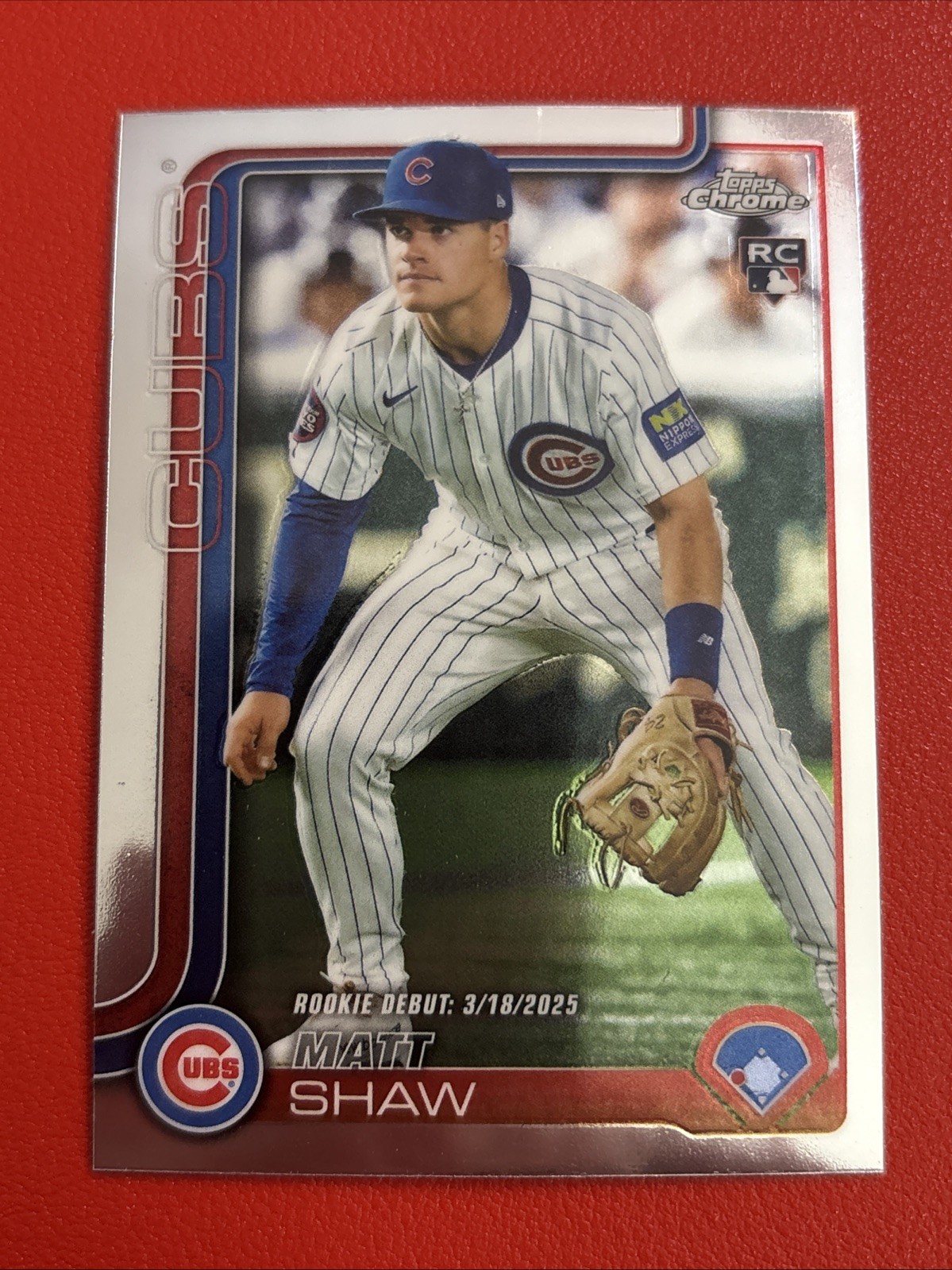 2025 Topps Chrome Update - Matt Shaw #USC135 (RC) - Chicago Cubs B