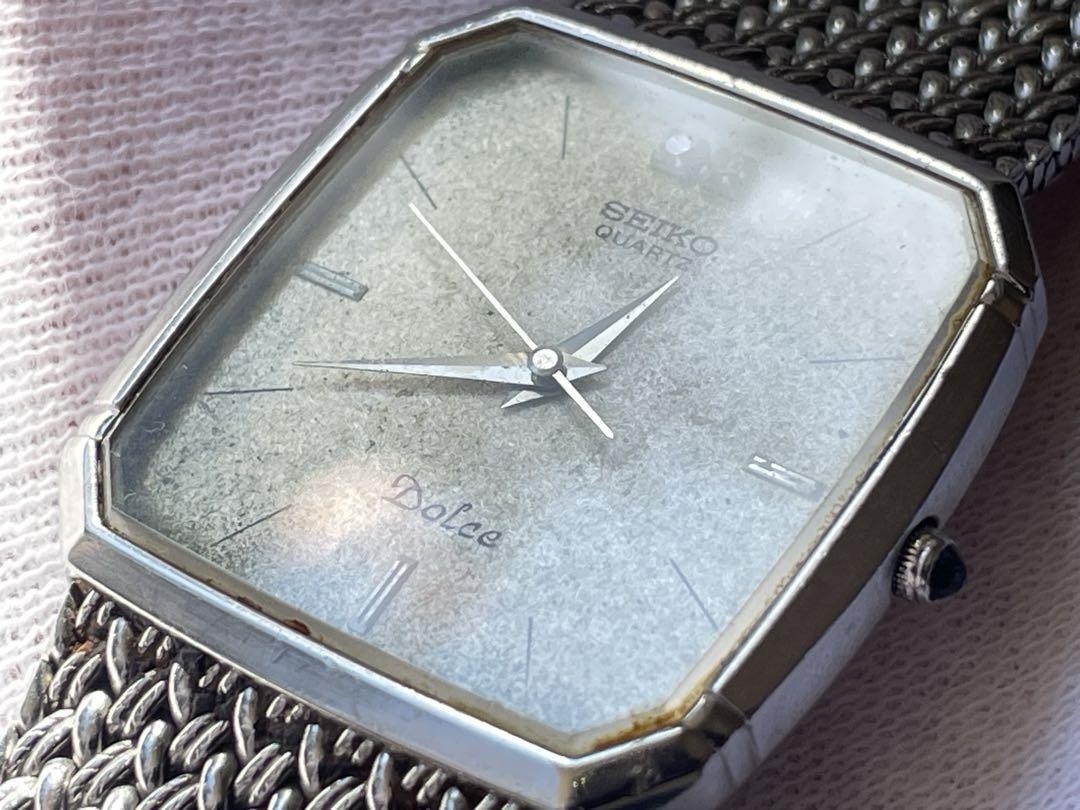 時計 SEIKO DOLCE 9521-5120 SUWA FACTORY SEIKO Dolce 9521 5120 Quartz Gold Dress Watch SUWA Factory