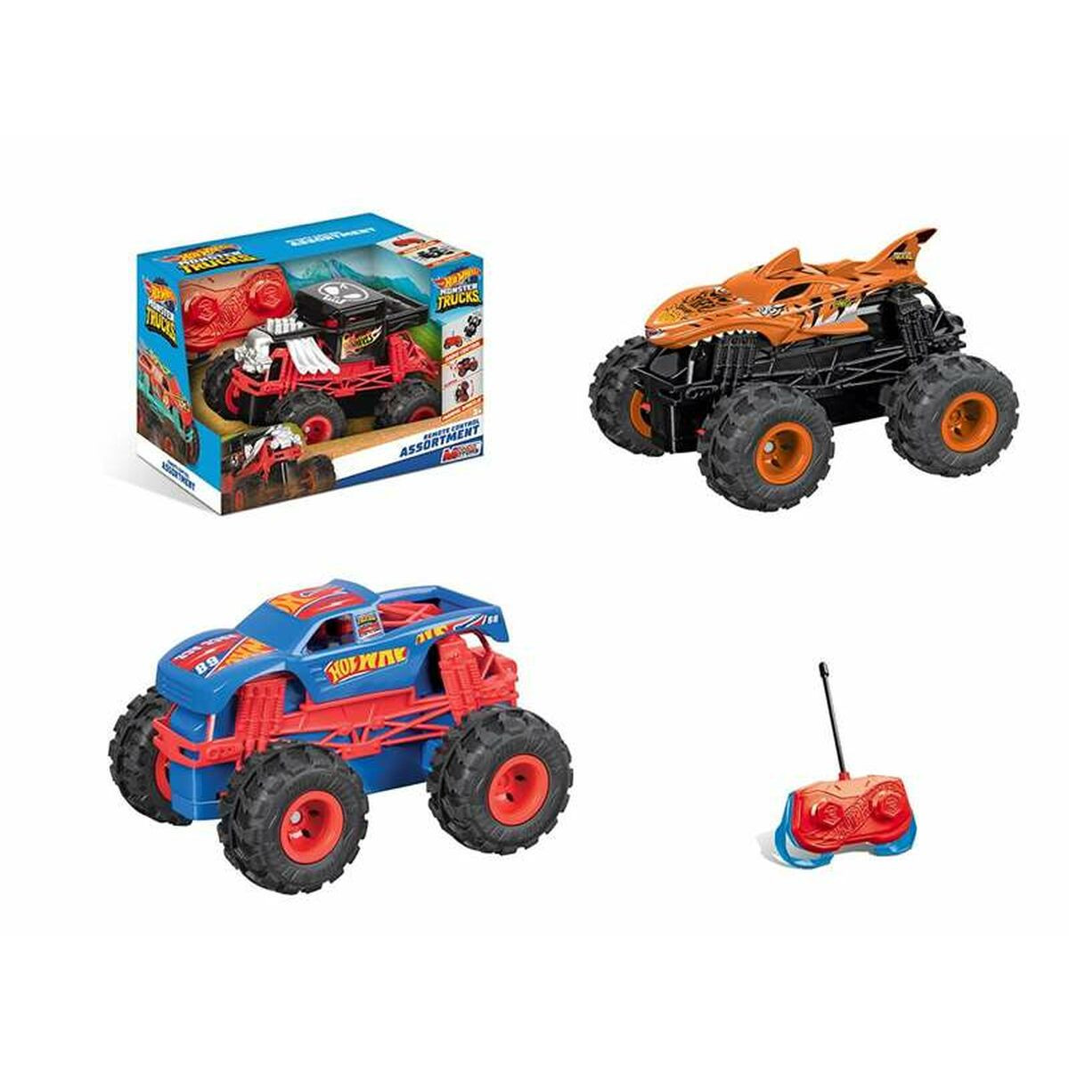 Macchinina Radiocomandata Hot Wheels mini Monster Truck 1:28 14,5 x 9,2 x 9 c